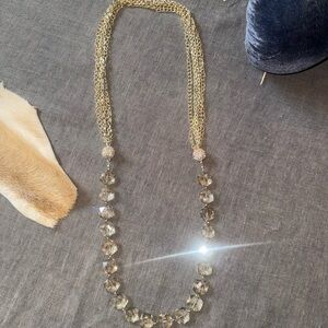 White House Black Market Gold and Silver Necklace